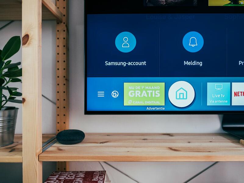 Smart TV in a modern living room